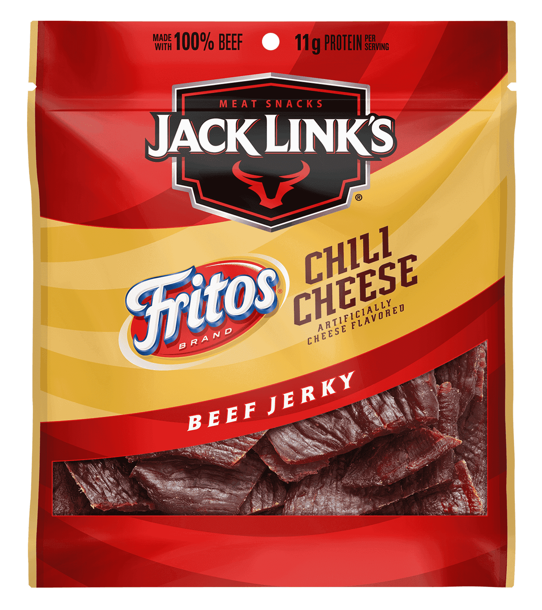 Bag of Chili Cheese Flavored Beef Jerky
